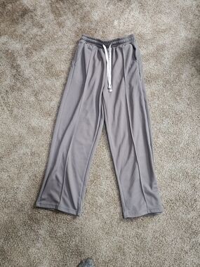 SHEIN Taupe Straight Leg Drawstring Pants
